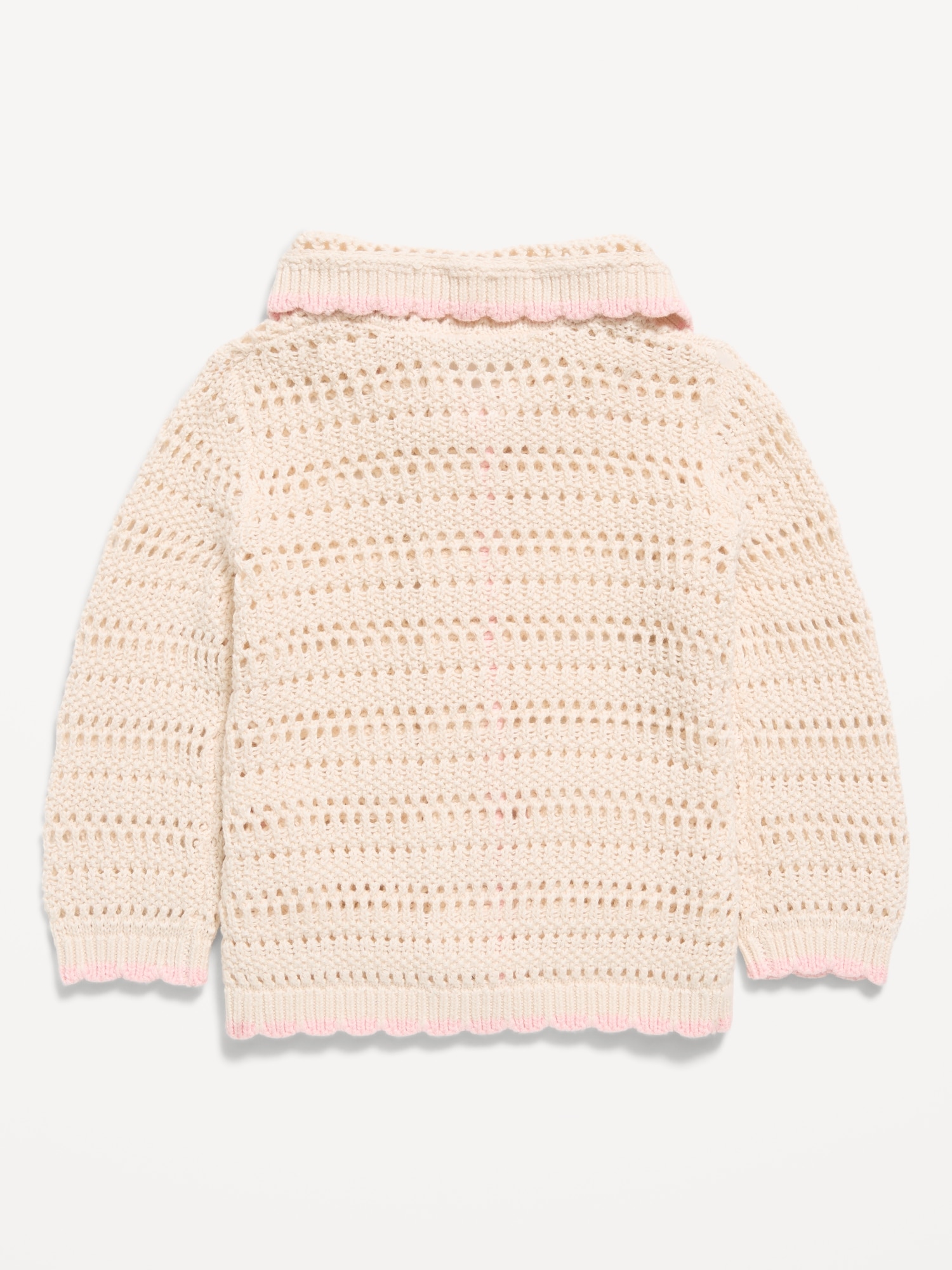 Crochet-Knit Cardigan Sweater for Baby