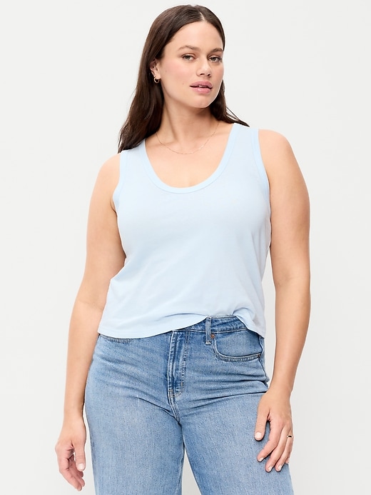 Image number 5 showing, Relaxed Scoop-Neck Tank Top