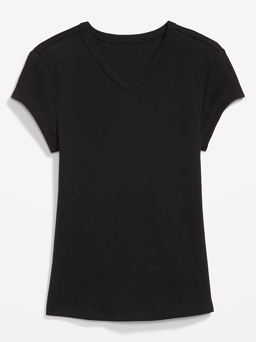 Image number 5 showing, Snug V-Neck Crop T-Shirt