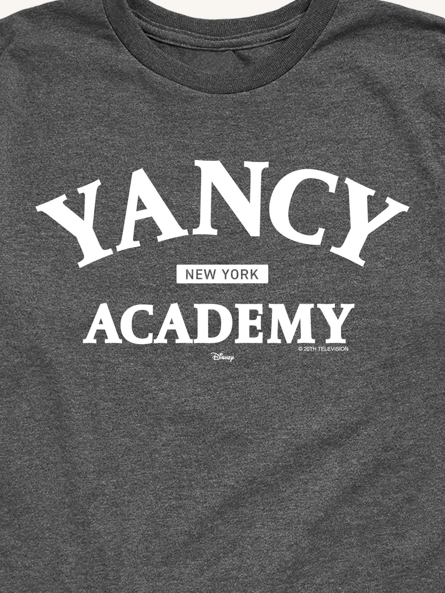 Детская футболка Old Navy Percy Jackson Yancy Academy Short Sleeve Graphic, цвет: Меланжевый угольный — фото 2