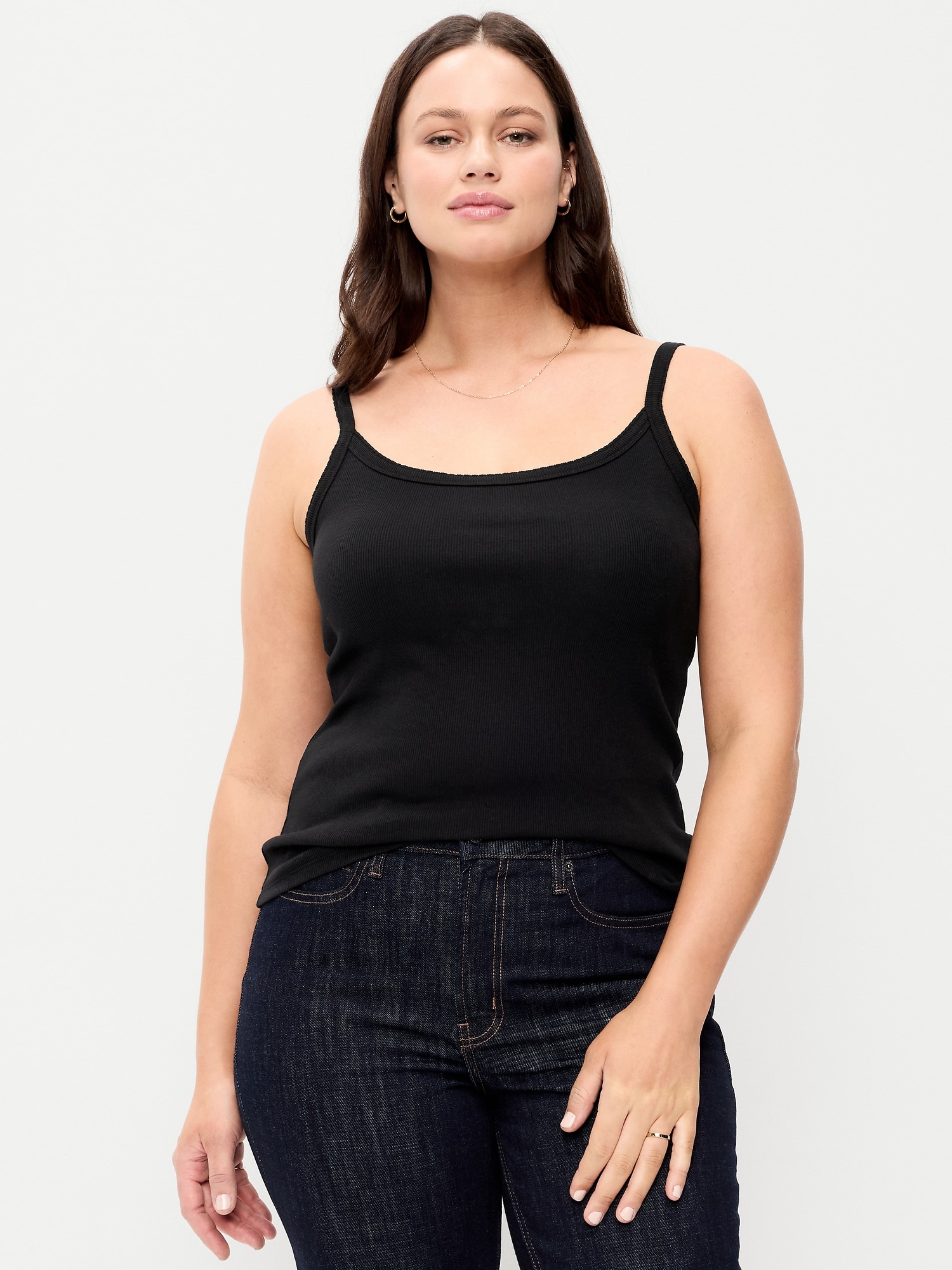 Rib-Knit Cami Tank Top