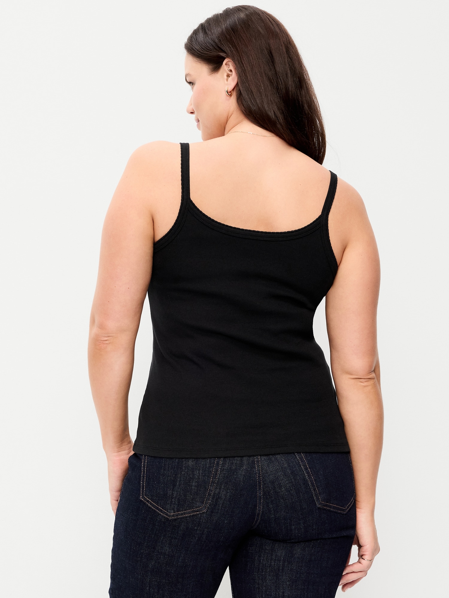 Rib-Knit Cami Tank Top