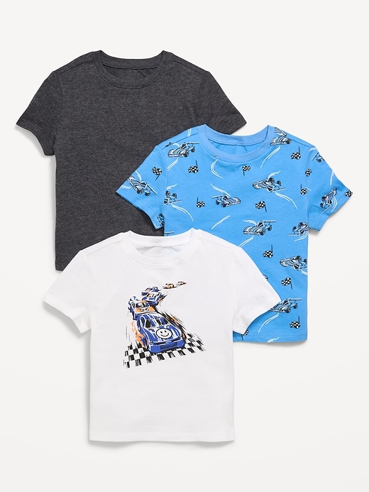 Image number 1 showing, Short-Sleeve T-Shirt 3-Pack for Toddler Boys