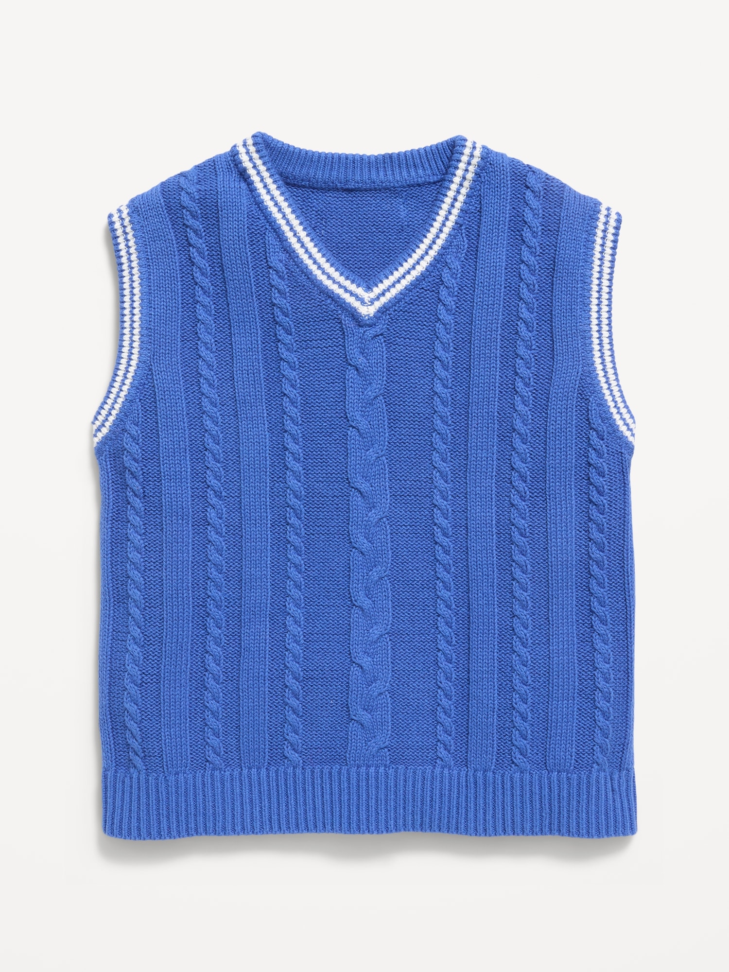 Oversized Cable-Knit Sweater Vest for Toddler Boys