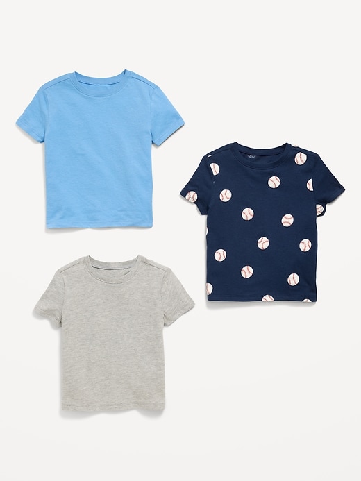 Image number 2 showing, Short-Sleeve T-Shirt 3-Pack for Toddler Boys