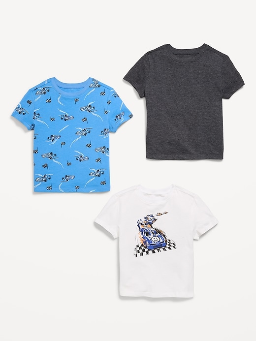 Image number 2 showing, Short-Sleeve T-Shirt 3-Pack for Toddler Boys