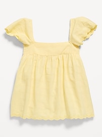 Image number 3 showing, Flutter-Sleeve Textured Top for Girls