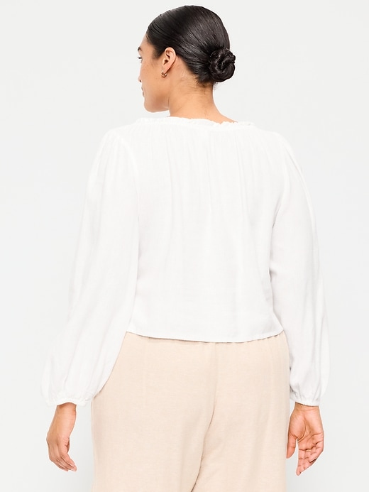 Image number 8 showing, Long-Sleeve Button-Down Top