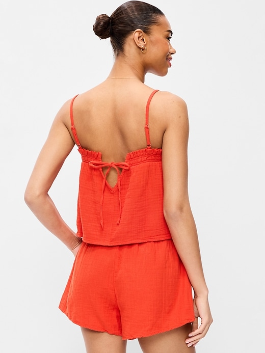 Image number 2 showing, Open-Back Smocked Tank Top