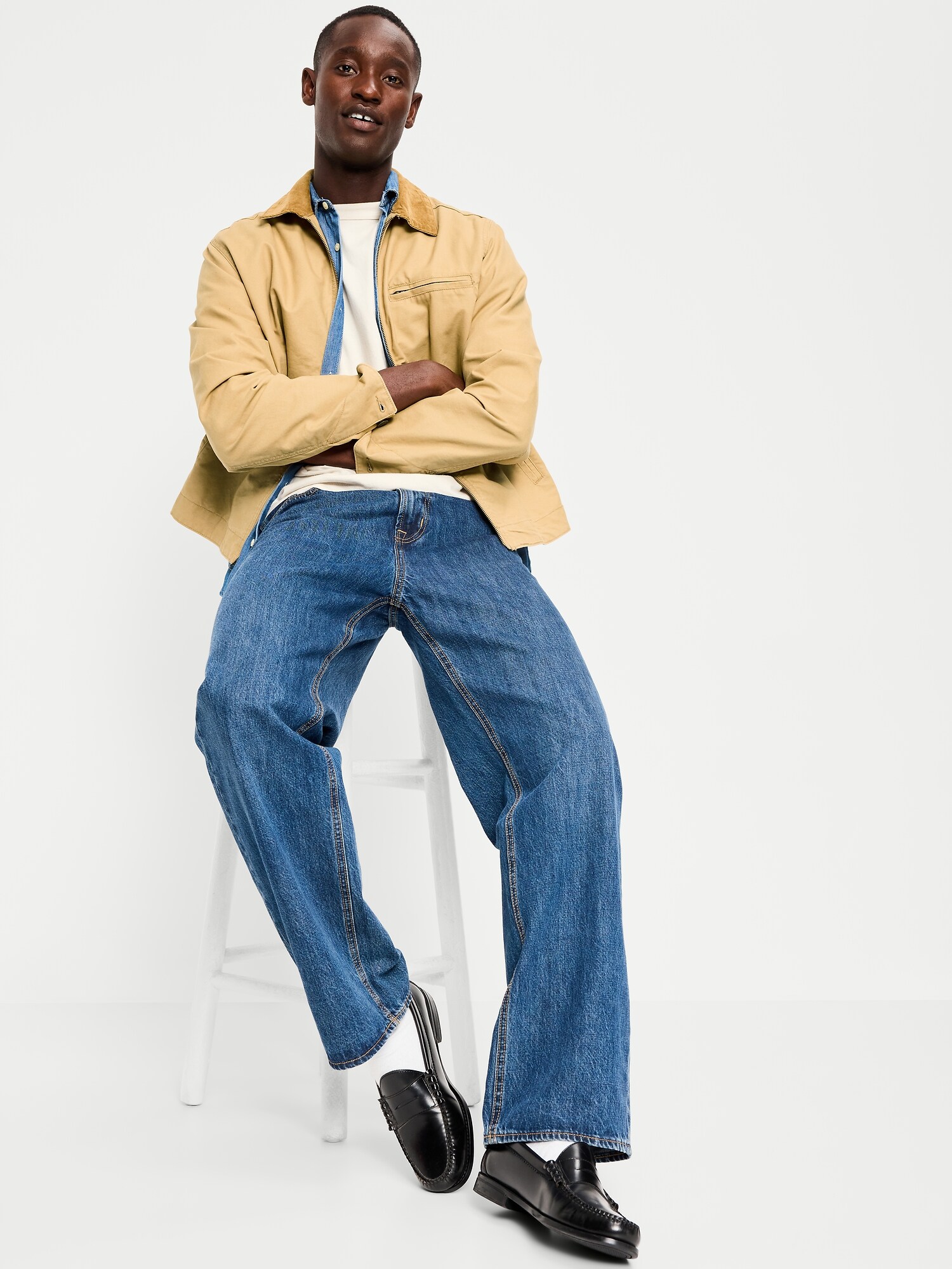 Мужская куртка Old Navy Cropped Canvas Barn, цвет: Butterscotch Puddin — фото 3
