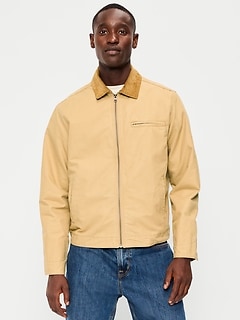 Cropped Canvas Barn Jacket