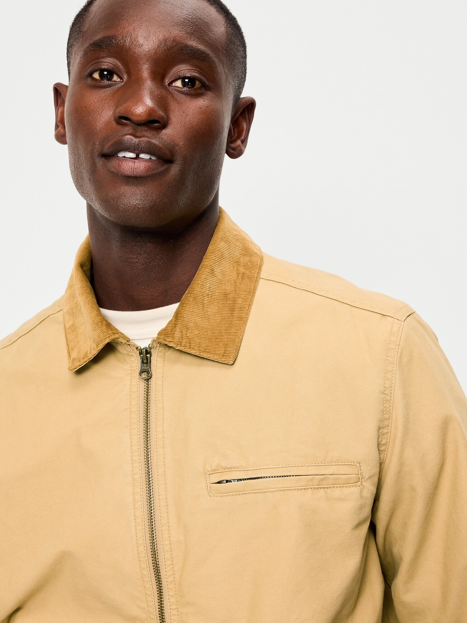Мужская куртка Old Navy Cropped Canvas Barn, цвет: Butterscotch Puddin — фото 4