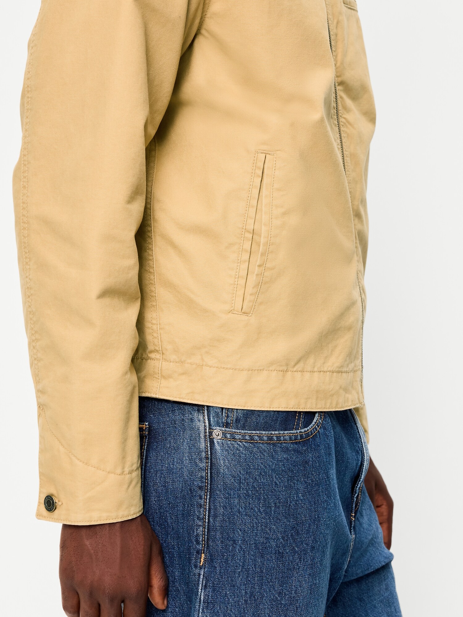 Мужская куртка Old Navy Cropped Canvas Barn, цвет: Butterscotch Puddin — фото 6