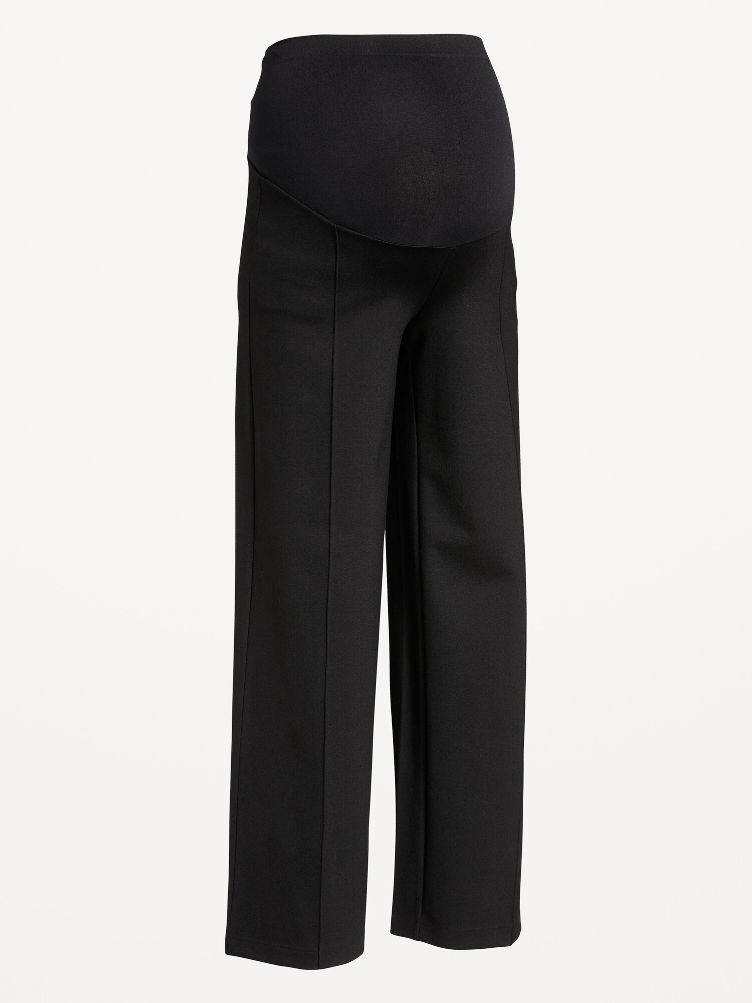 Женские брюки Old Navy Maternity Rollover-Waist Stevie Wide-Leg, цвет: Чёрный — фото 4