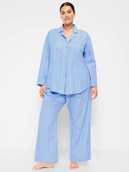 Image number 7 showing, Poplin Pajama Pant Set