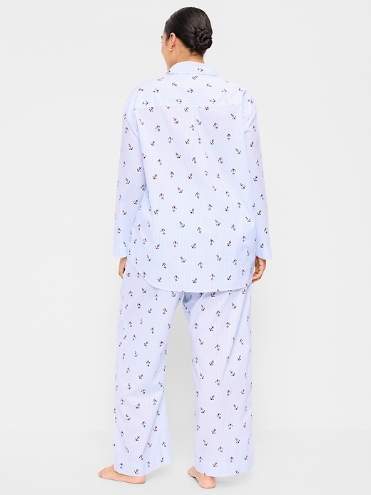 Image number 8 showing, Poplin Pajama Pant Set