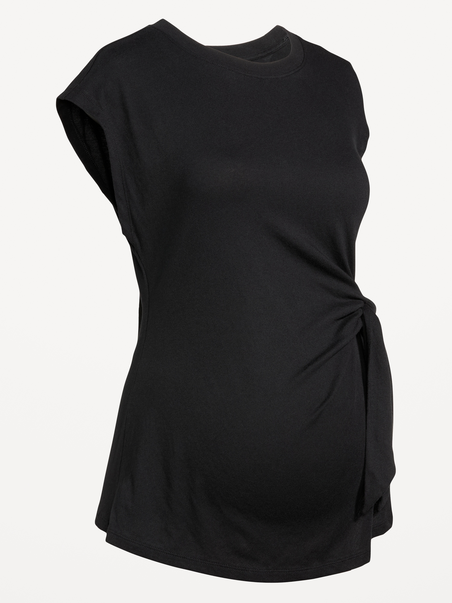 Maternity Side-Tie Jersey Top