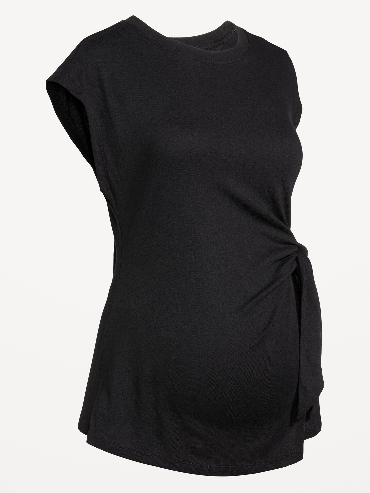 Женский топ Old Navy Maternity Side-Tie Jersey Top, цвет: Чёрный — фото 4