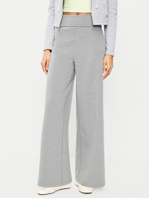 Image number 1 showing, High-Waisted PowerChill Wide-Leg Pants