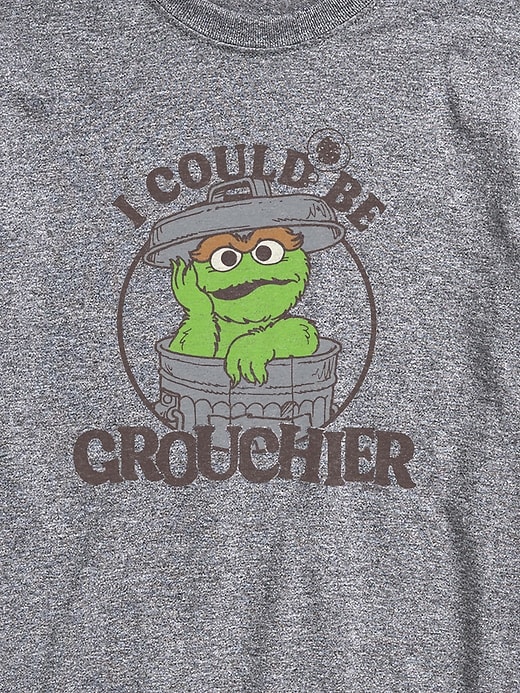 Image number 2 showing, Sesame Street Grouchier Oscar Short Sleeve Graphic Tee