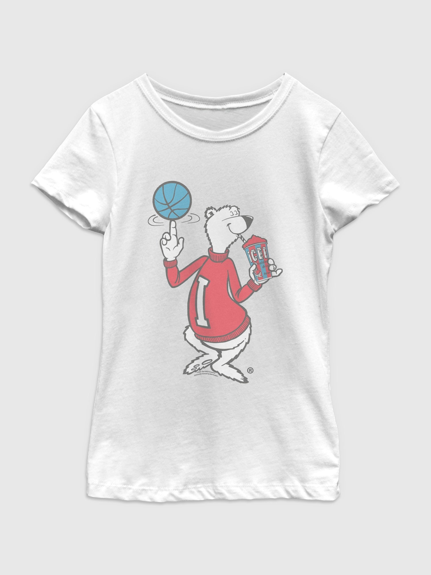Футболка Old Navy Icee Cali Sport Graphic T-Shirt для девочек, цвет: Белый
