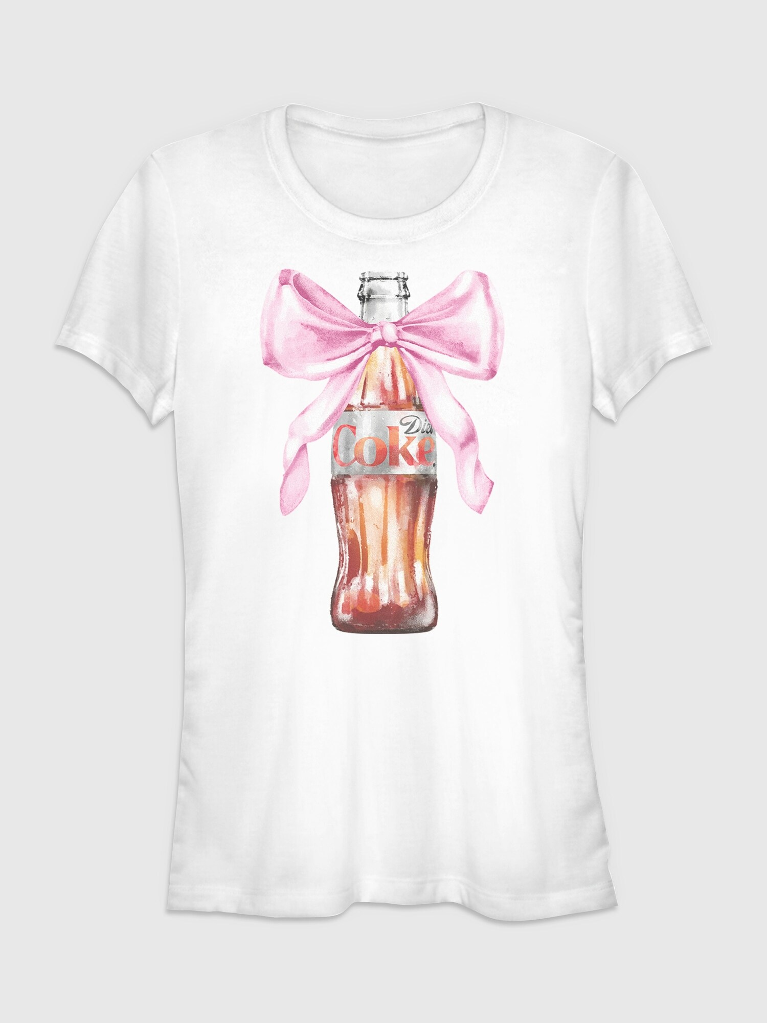 Женская футболка Old Navy Coca-Cola Bow Bottle Graphic, цвет: Белый — фото 1