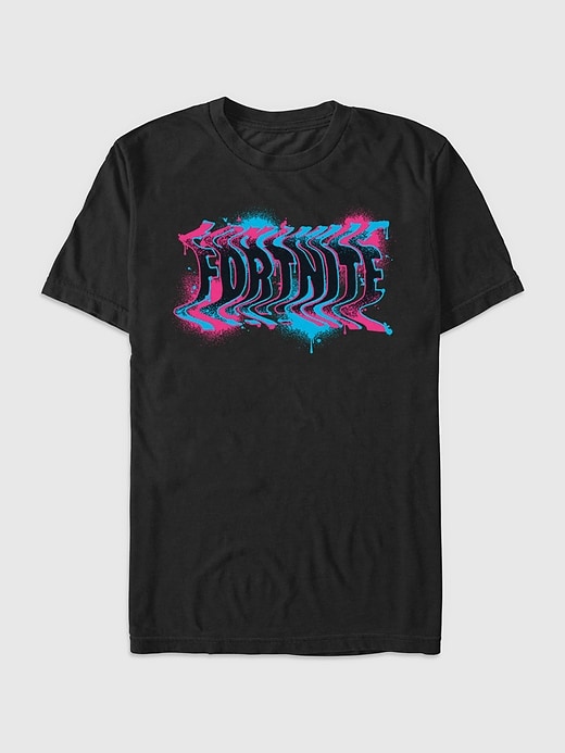 Image number 1 showing, Fortnite Logo Play Stretched Graphic T-Shirt