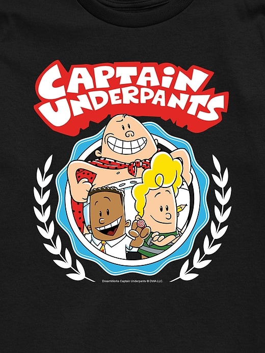 Image number 2 showing, Captain Underpants Collegiate Short Sleeve Graphic Tee for Kids