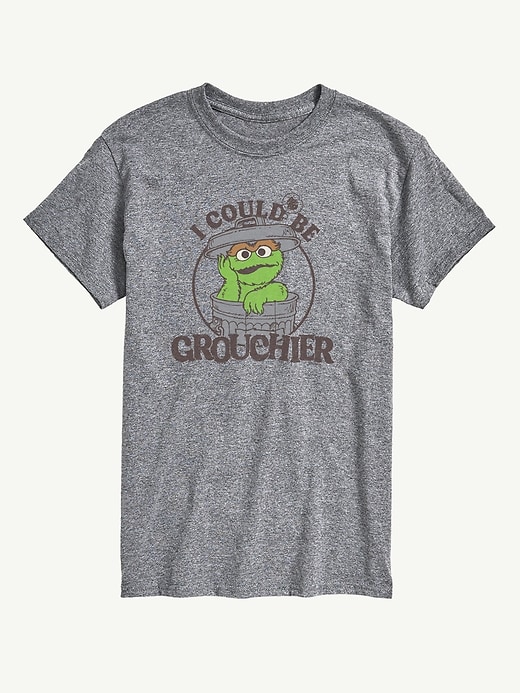 Image number 1 showing, Sesame Street Grouchier Oscar Short Sleeve Graphic Tee