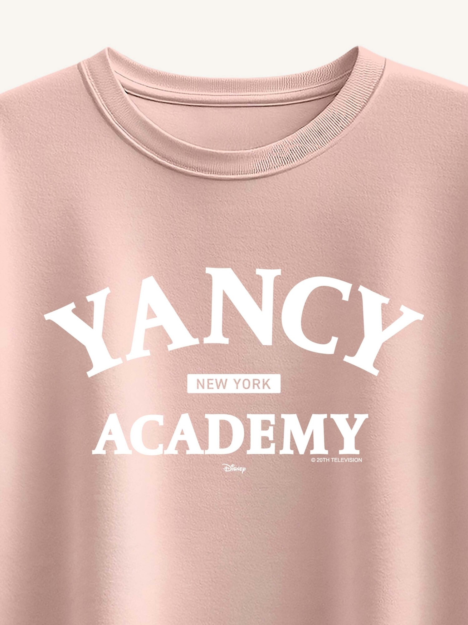 Детская футболка Old Navy Percy Jackson Yancy Academy Short Sleeve Boxy Graphic, цвет: Меланжевый розовый — фото 2