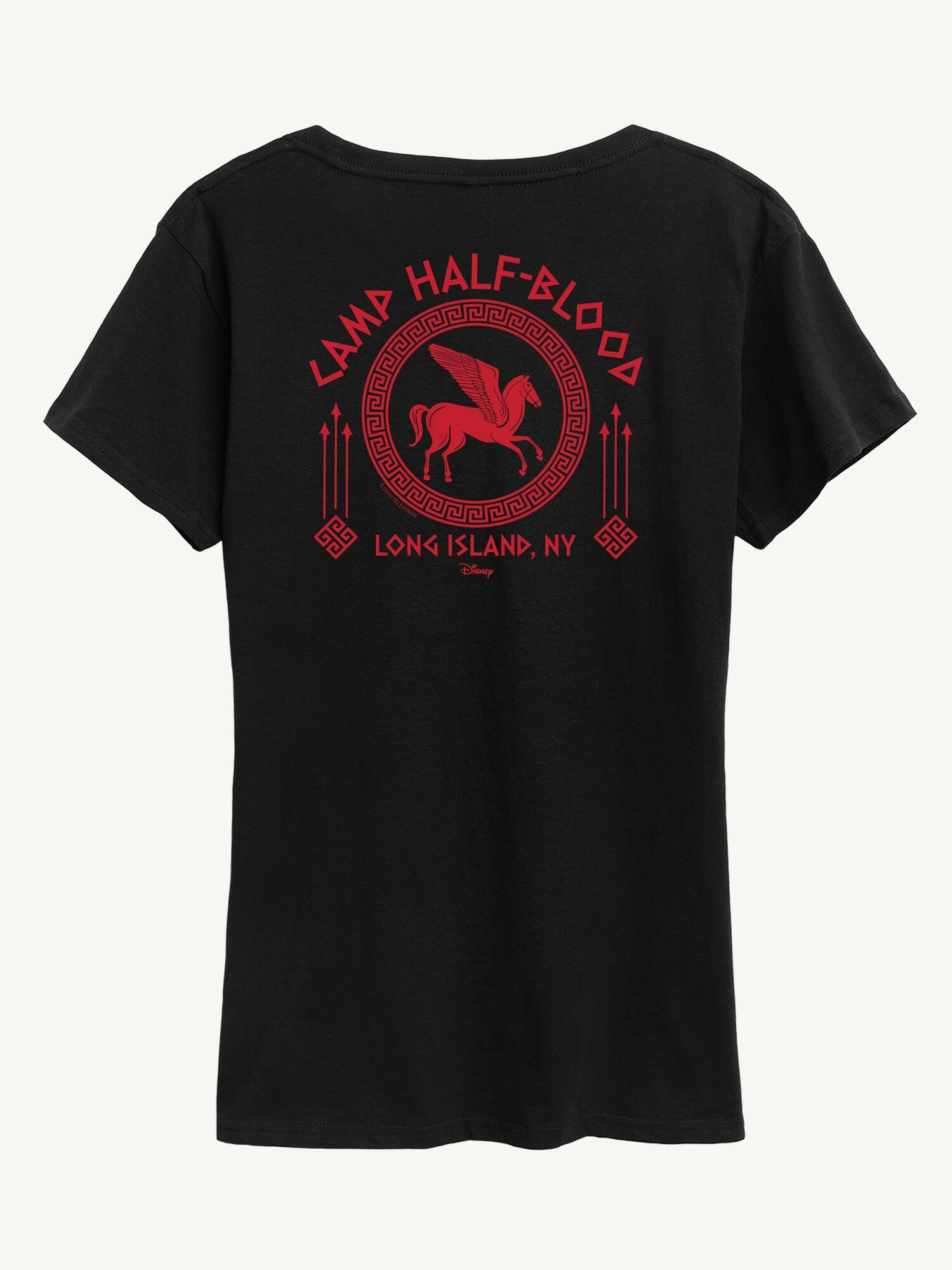 Женская футболка Old Navy Percy Jackson Camp Half Blood Fitted Short Sleeve Graphic, цвет: Чёрный — фото 3