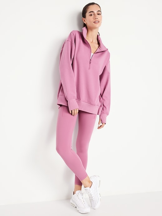 Image number 3 showing, Dynamic Fleece Half-Zip Tunic Sweatshirt