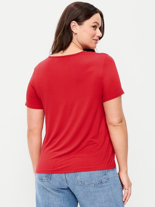 Image number 6 showing, Luxe V-Neck T-Shirt