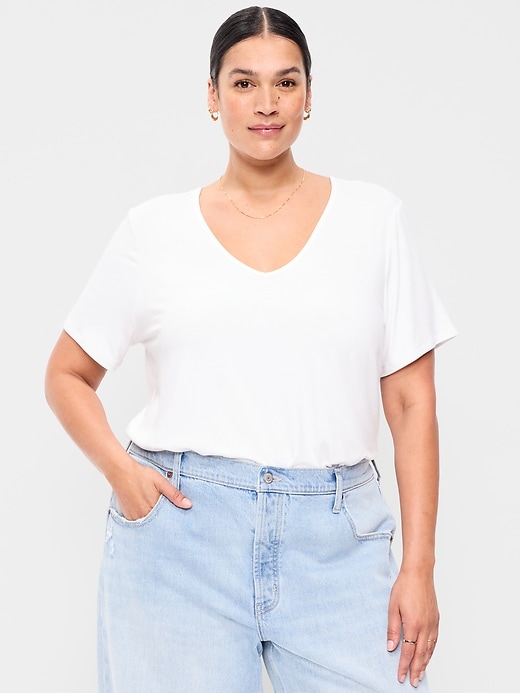 Image number 7 showing, Luxe V-Neck T-Shirt