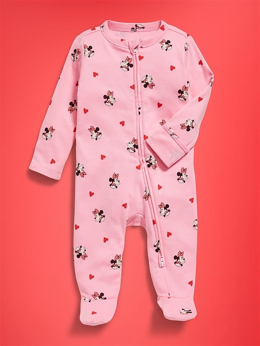 Image number 2 showing, Old Navy x Disney Sleep & Play 2-Way-Zip Footed One-Piece for Baby