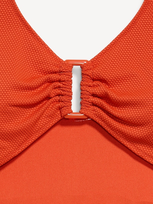 Image number 9 showing, Textured One-Piece Cut-Out Swimsuit