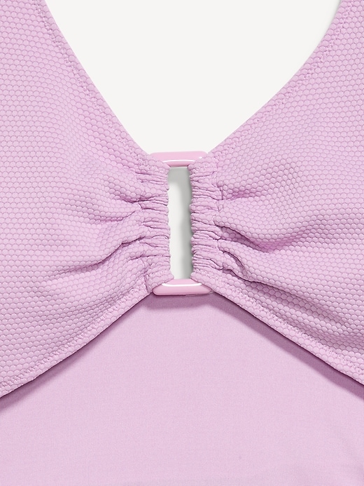 Image number 9 showing, Textured One-Piece Cut-Out Swimsuit