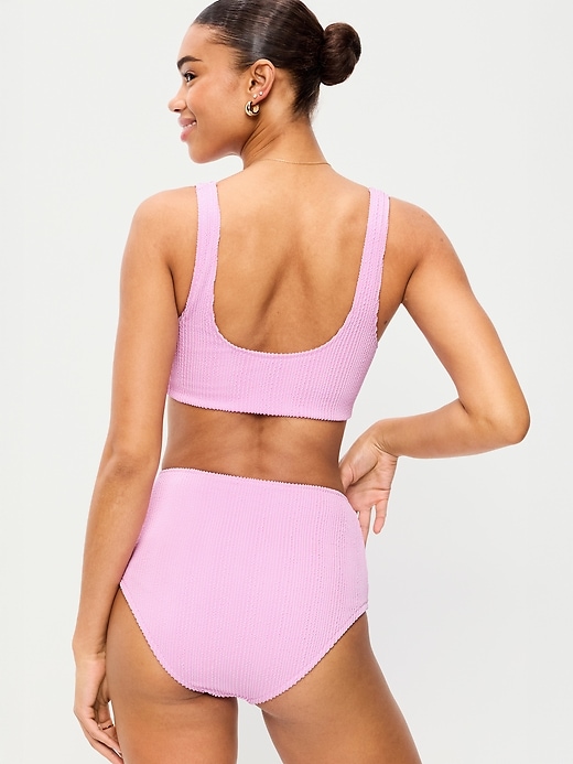 Image number 2 showing, Ribbed Scoop-Neck Swim Top