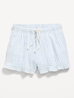 Double-Weave Shorts for Toddler Girls