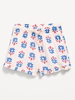 Double-Weave Shorts for Toddler Girls
