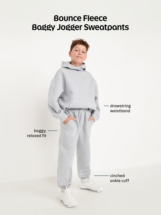 Image number 5 showing, Bounce Fleece Super Baggy Sweatpants for Boys
