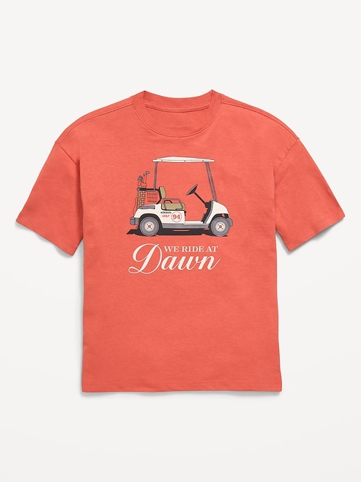 Image number 1 showing, Oversized Short-Sleeve Graphic T-Shirt for Boys