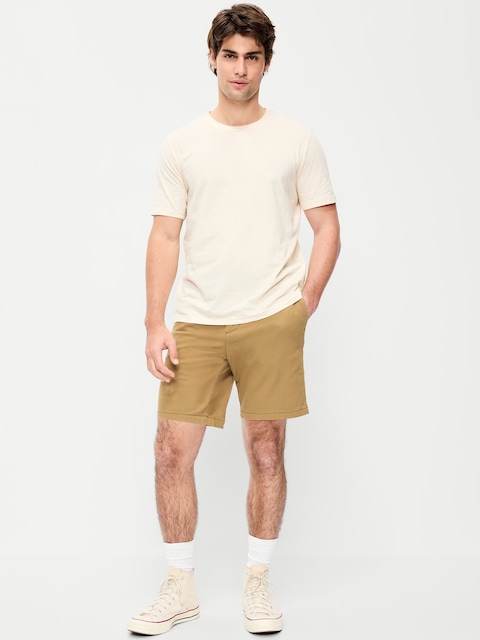 Slim Built-In Flex Rotation Chino Shorts -- 8-inch inseam