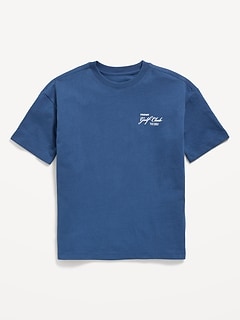 Oversized Short-Sleeve Graphic T-Shirt for Boys