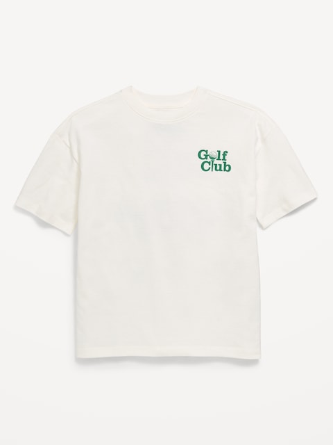 Oversized Short-Sleeve Graphic T-Shirt for Boys