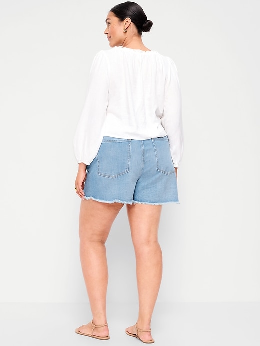 Image number 8 showing, High-Waisted OG Jean Shorts -- 4-inch inseam