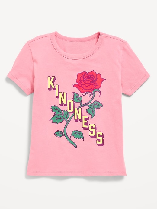 Image number 1 showing, Short-Sleeve Graphic T-Shirt for Girls