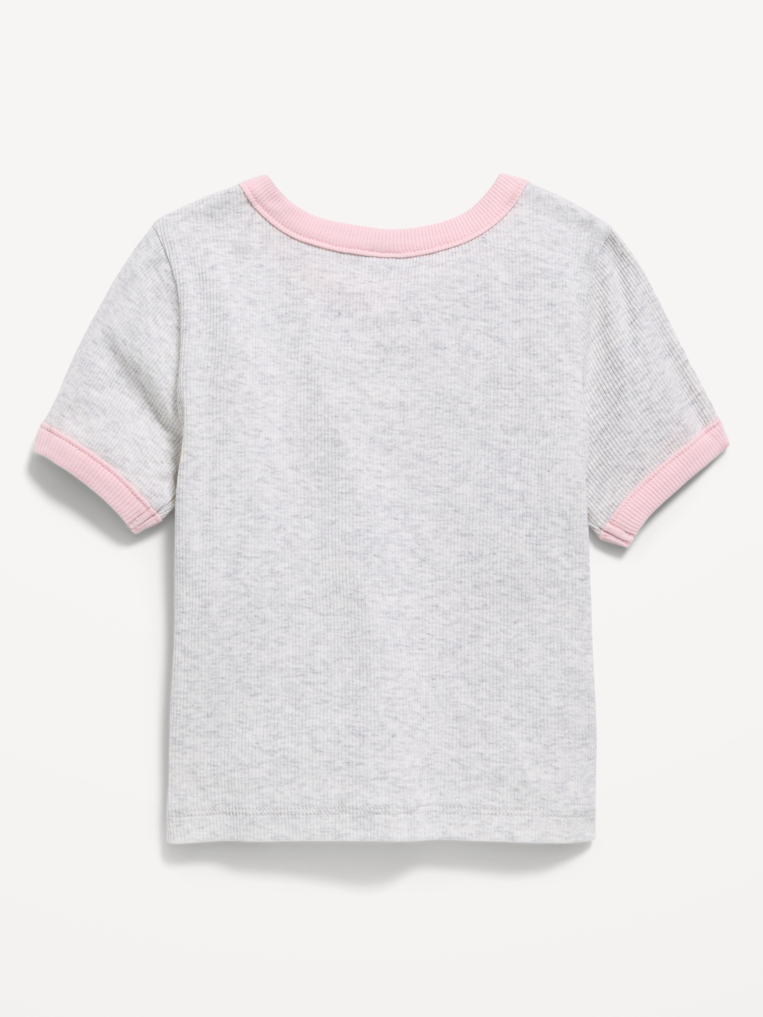 Short-Sleeve Ringer Graphic T-Shirt for Toddler Girls