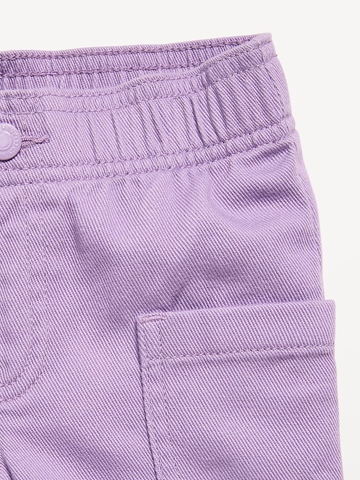 Image number 2 showing, High-Waisted Baggy Wide-Leg Pull-On Pants for Toddler Girls