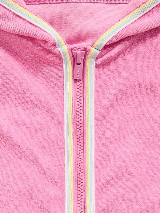 Image number 2 showing, Hooded Terry Swim Cover-Up for Toddler Girls